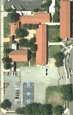 Ariel view of campus